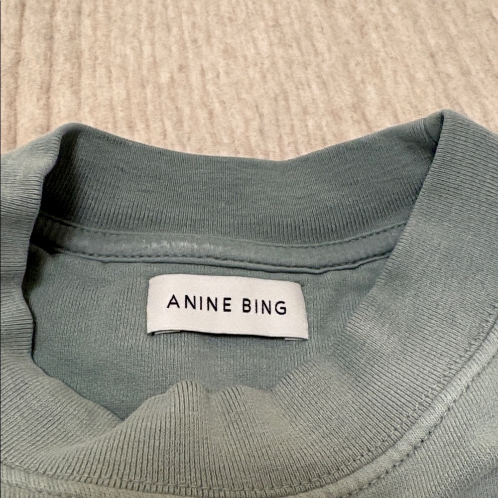 Anine Bing London Green Crewneck Sweater - Picture 2 of 2